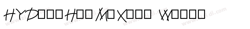 HYDongHaiMoXing W字体转换